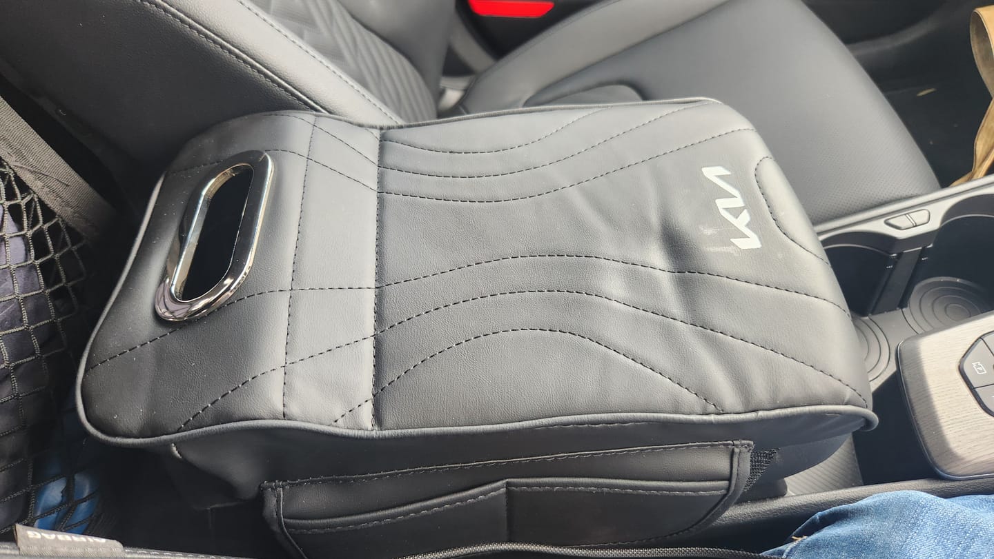 Customer photo review of Car Armrest Box Pad For KIA