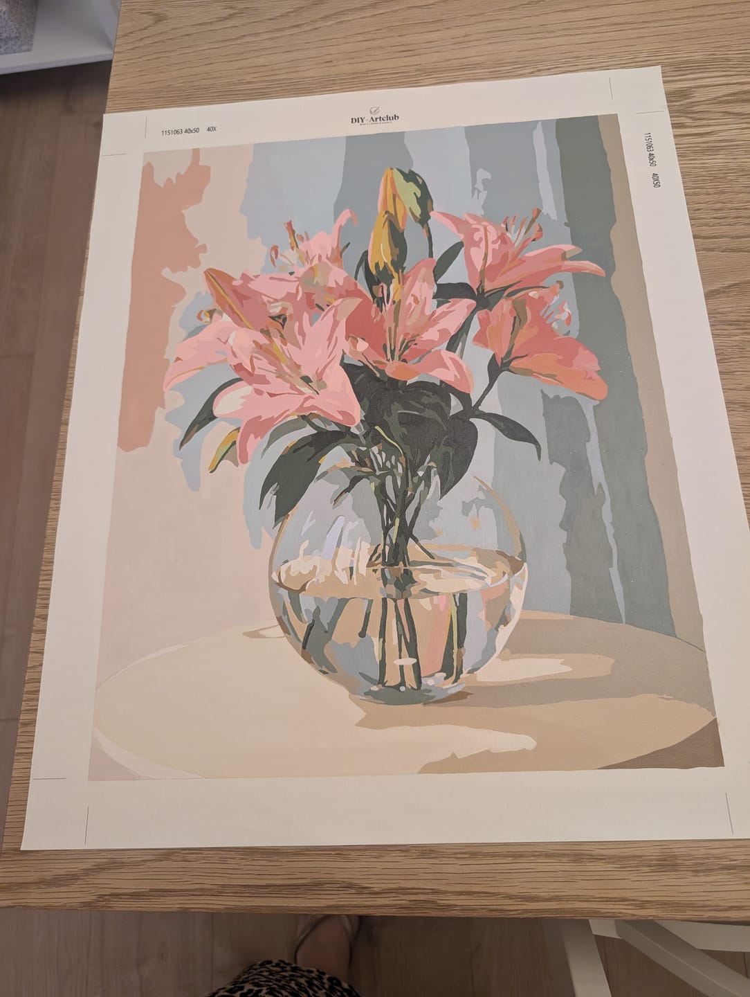 Customer photo review of Gentle lilies | Paint by Number