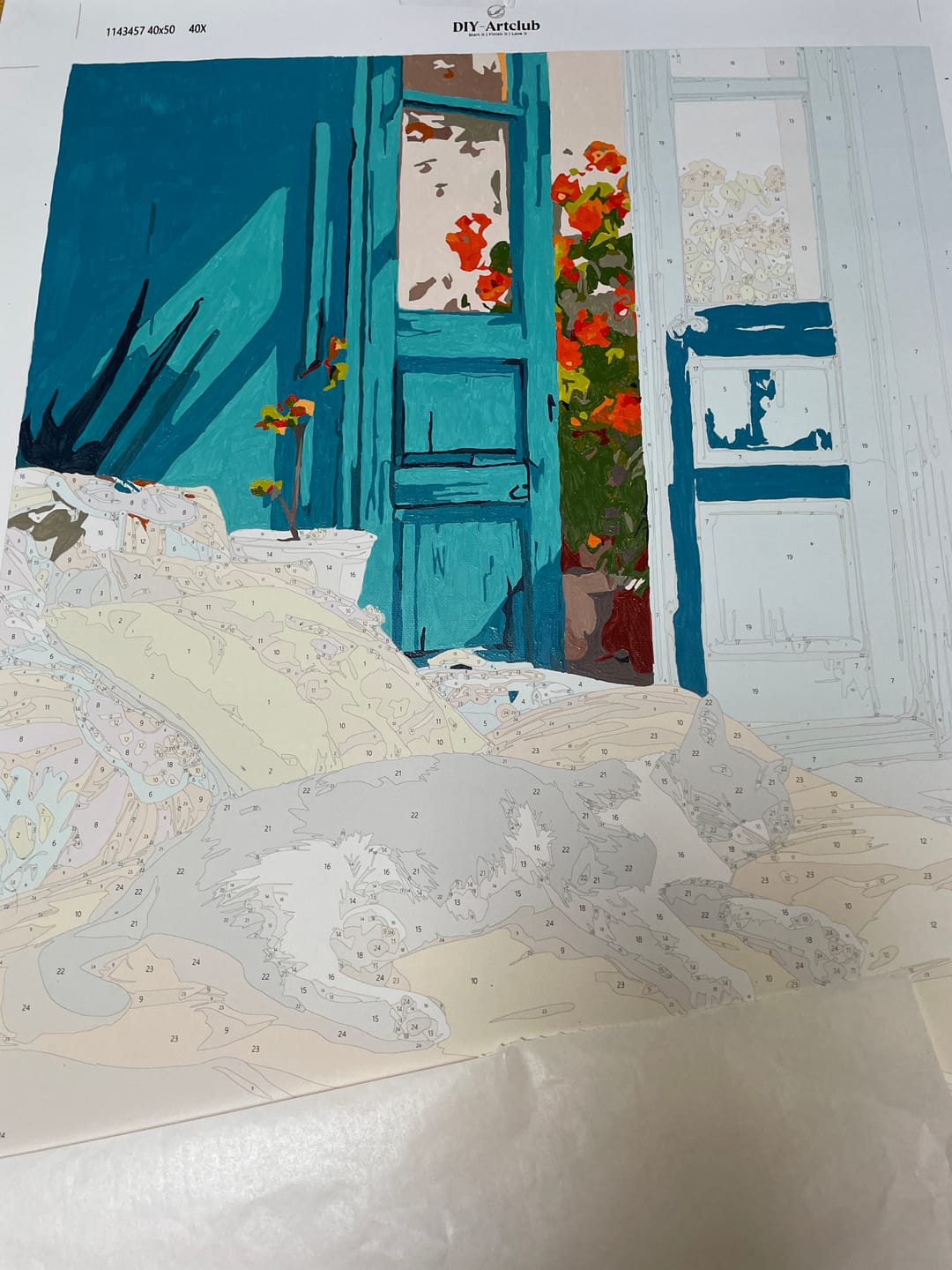 Customer photo review of A daytime nap | Paint by Number