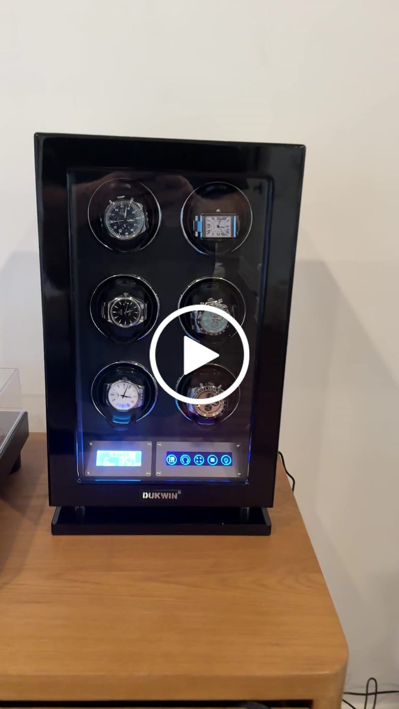 Customer video review of 6 Watch Winders with Fingerprint Lock Unique Watch Holder