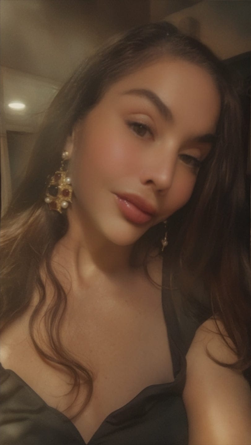 Customer photo review of Byzantine King Earrings
