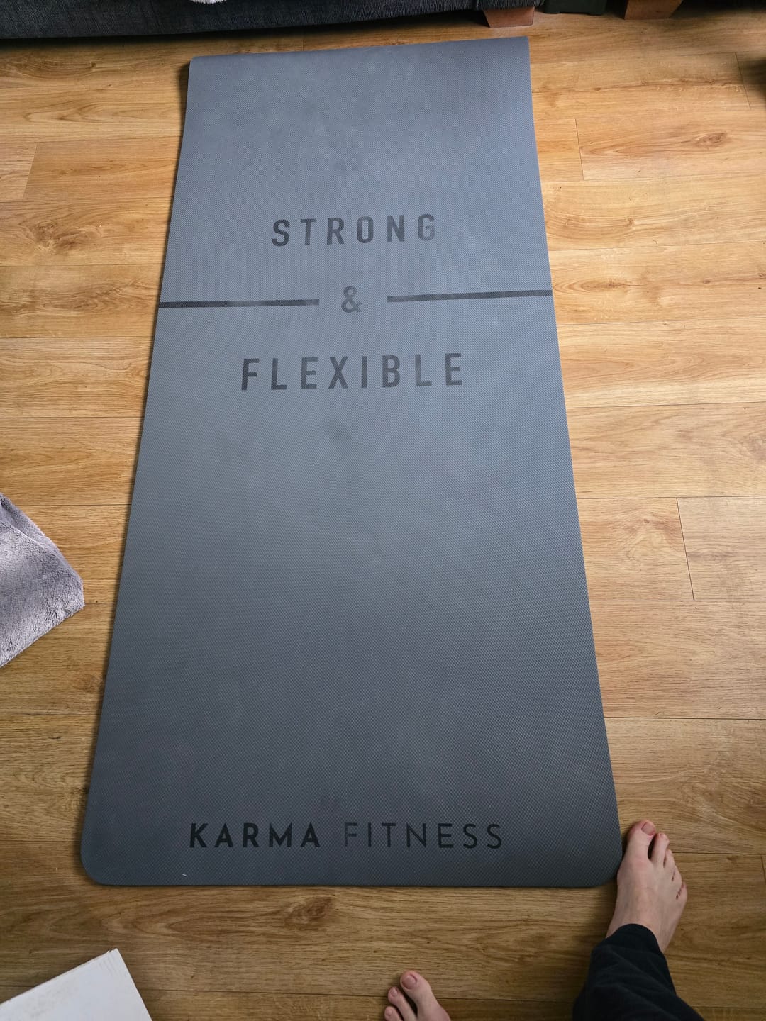 Customer photo review of Large Exercise Mat - Extra Wide & Thick Yoga Mat