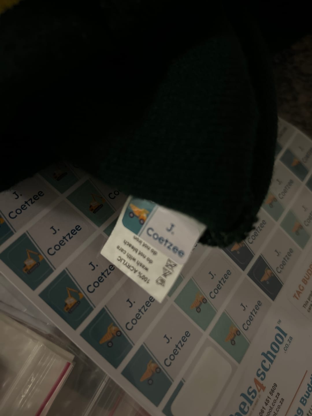 Customer photo review of Clothing Tag Buddies - Designer themes