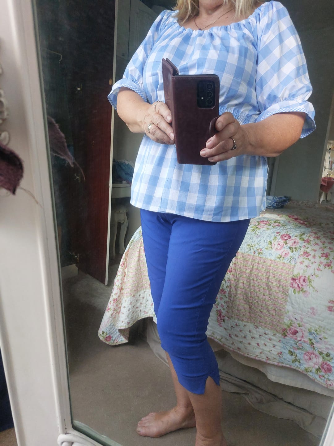 Customer photo review of Special Offer Large Gingham Polycotton Fabric
