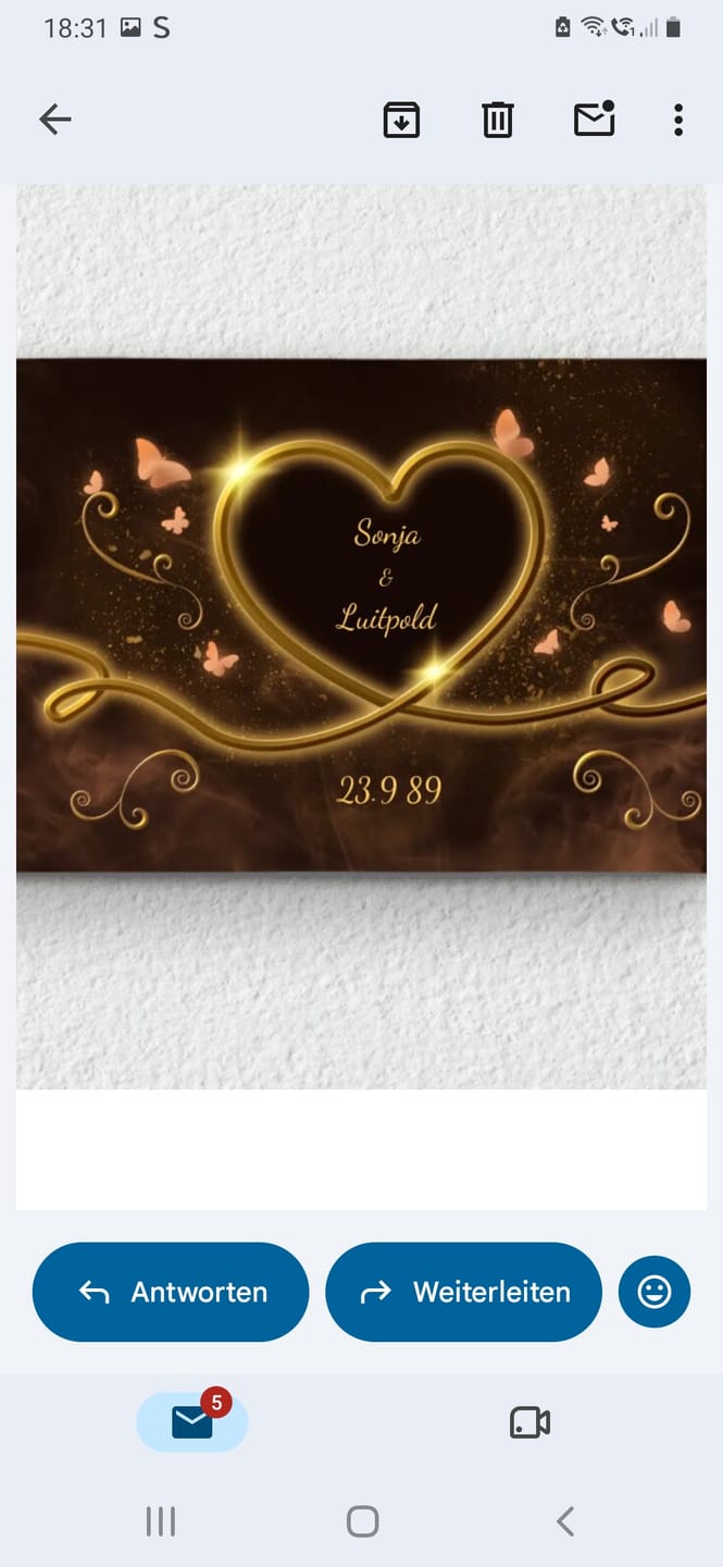 Customer photo review of Leuchtende Liebe - Paar-Leinwand
