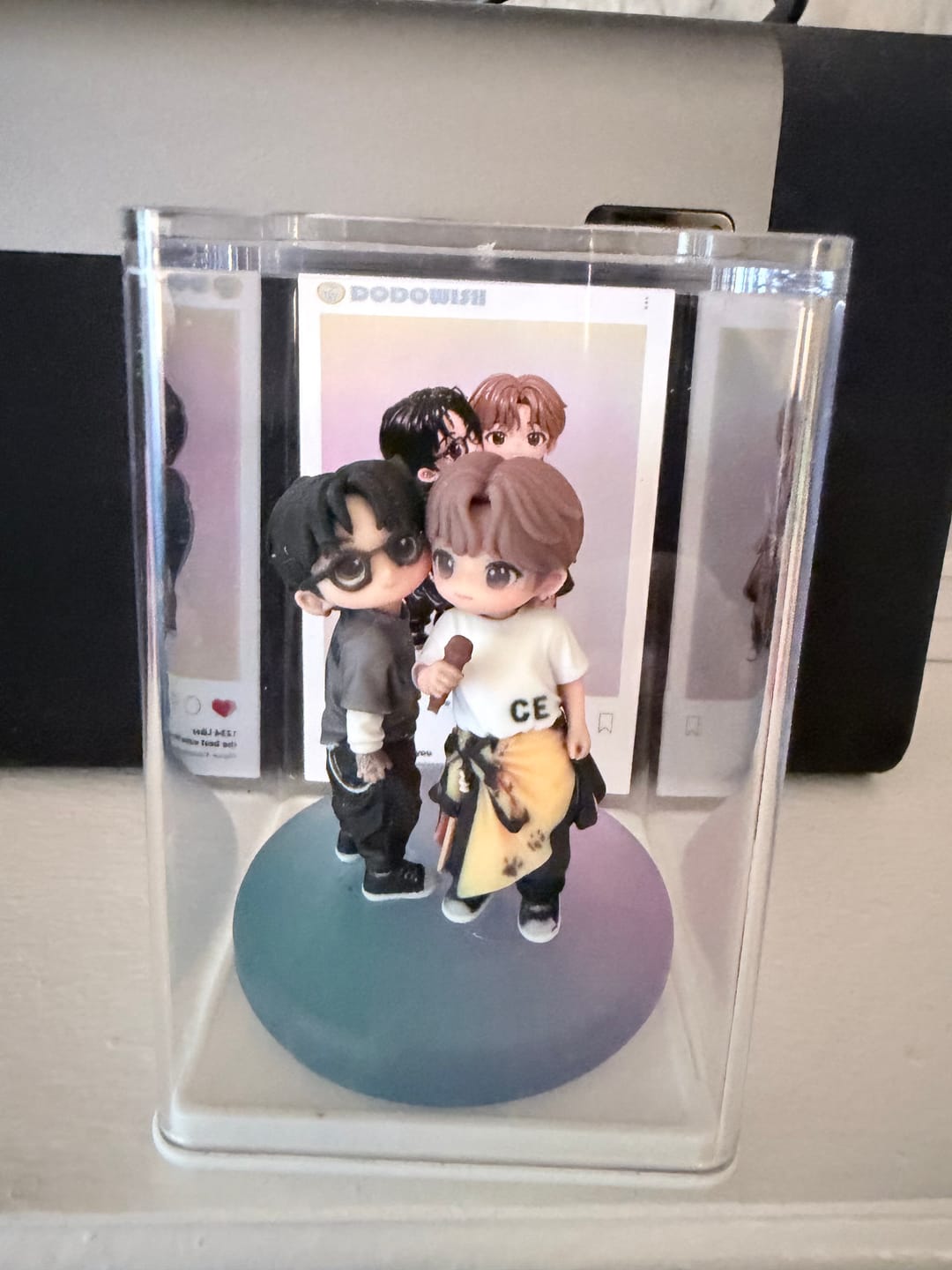 Customer photo review of Dust-Proof Acrylic Display Case