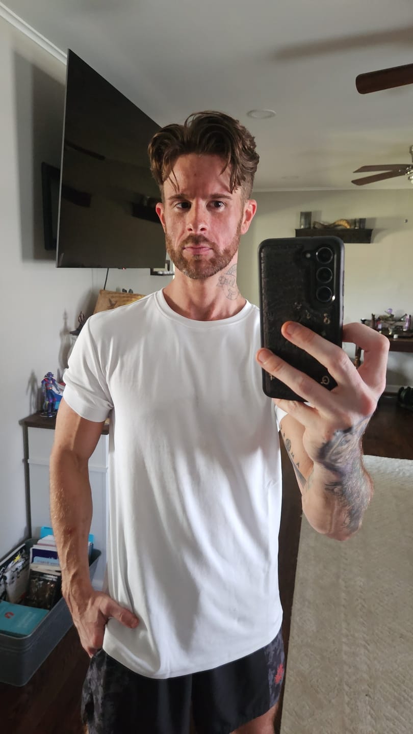 Customer photo review of Crewneck T-Shirt
