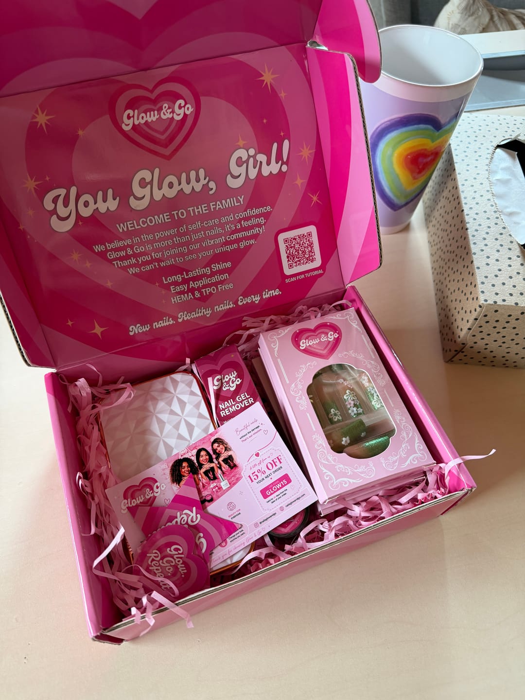 Customer photo review of Glow & Go Full Nail Kit