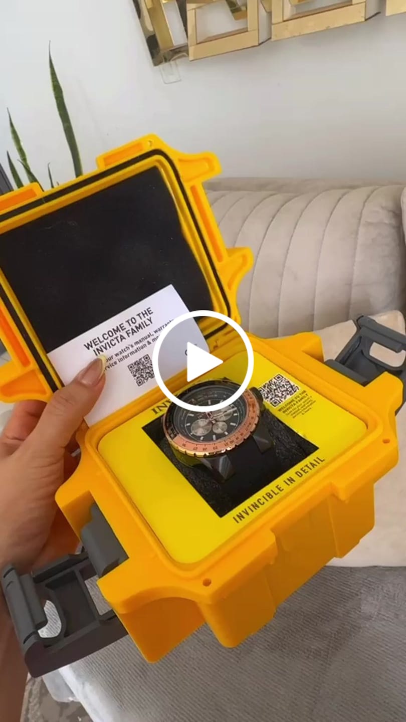 Customer video review of Reloj Deportivo Para Hombre Invicta Aviator 37032 - Negro