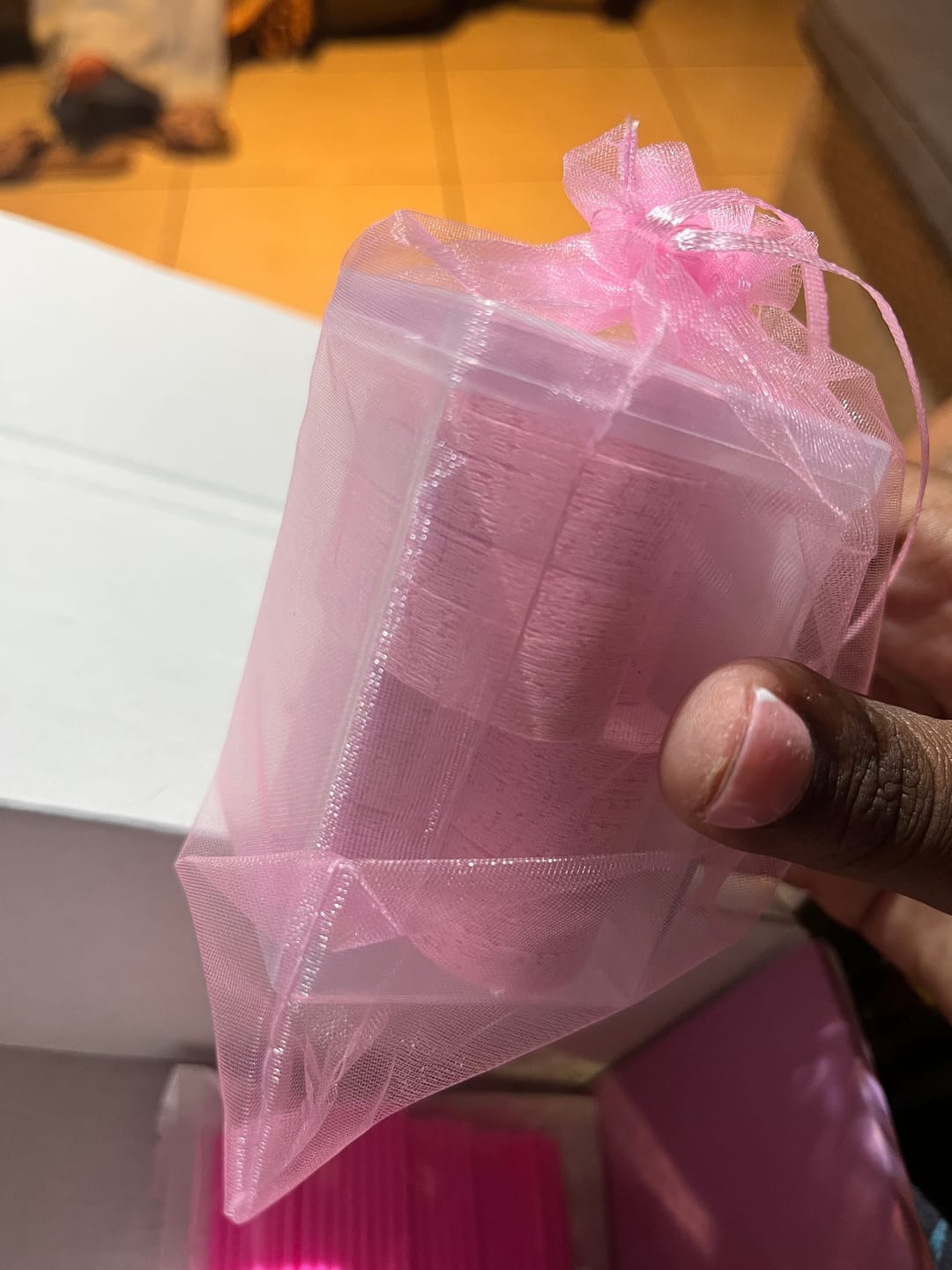 Customer photo review of Eyelash Glue Wipes