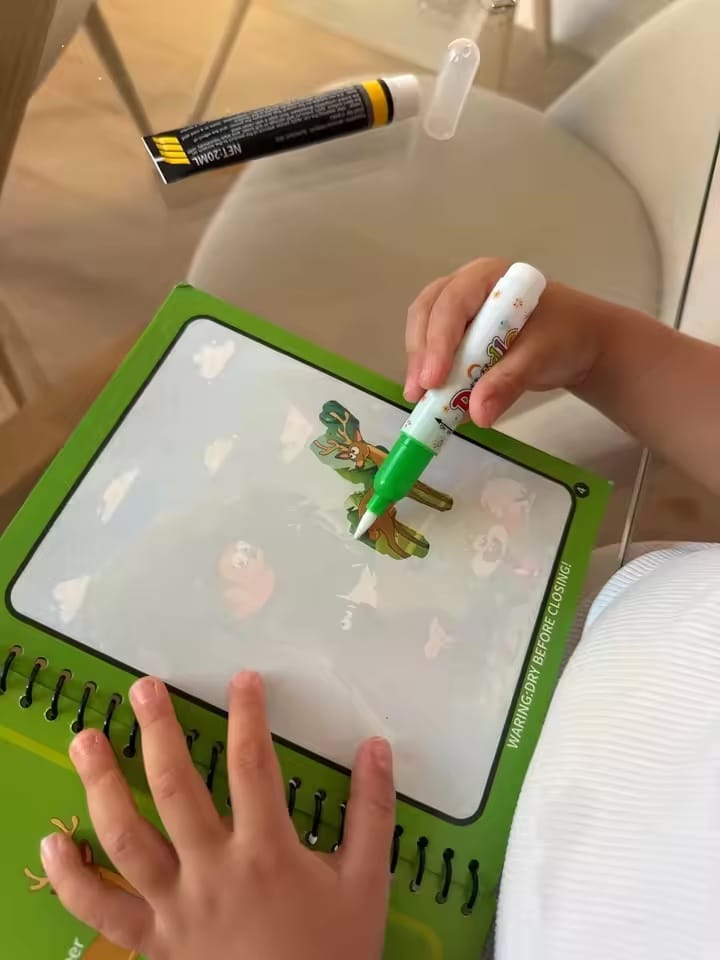 Customer photo review of AquaReveal™ – Reusable Magic Water Colouring Book