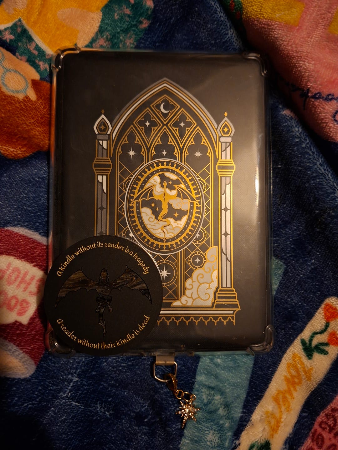 Customer photo review of Dragon Lore eReader Sticker Insert