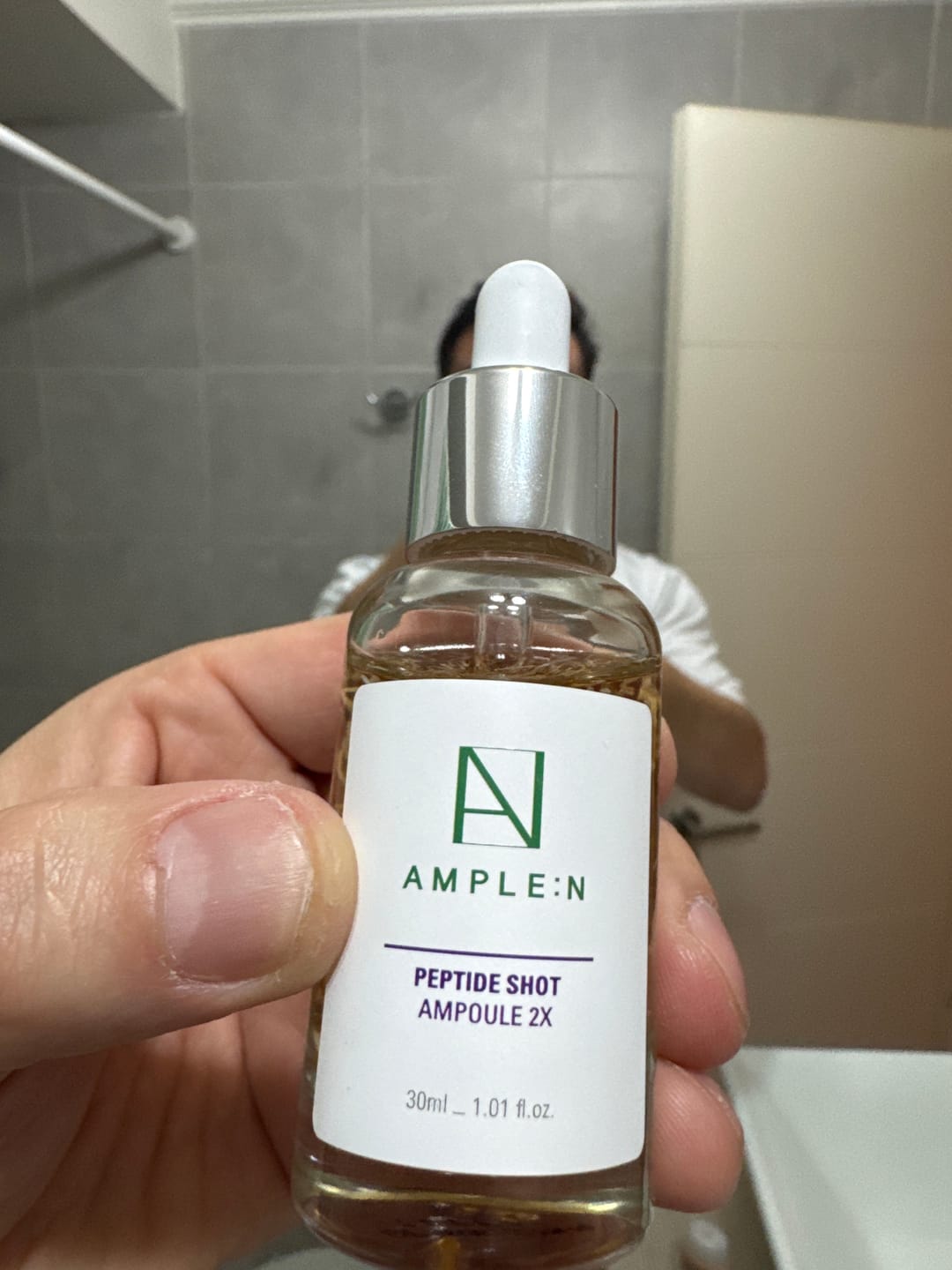 Customer photo review of Sérum Facial Antiedad Amplen Péptidos 30ml