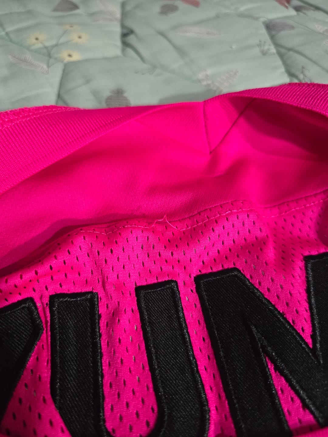 Customer photo review of Ultrabright Oversized Unisex Mesh Sports Jersey