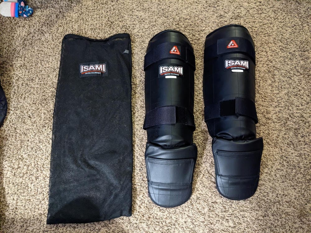 Customer photo review of Kickboxing Shin Guards