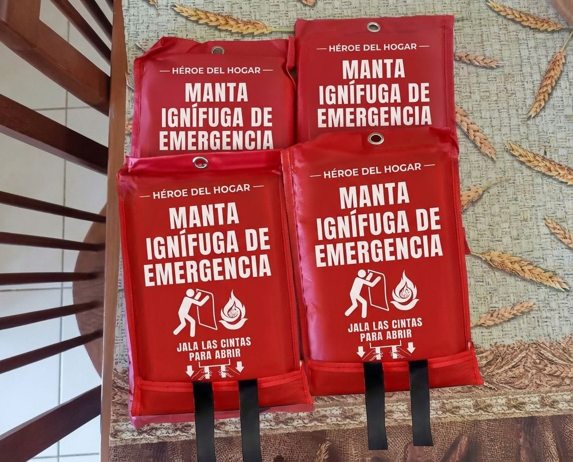 Customer photo review of Manta Ignífuga de Emergencia