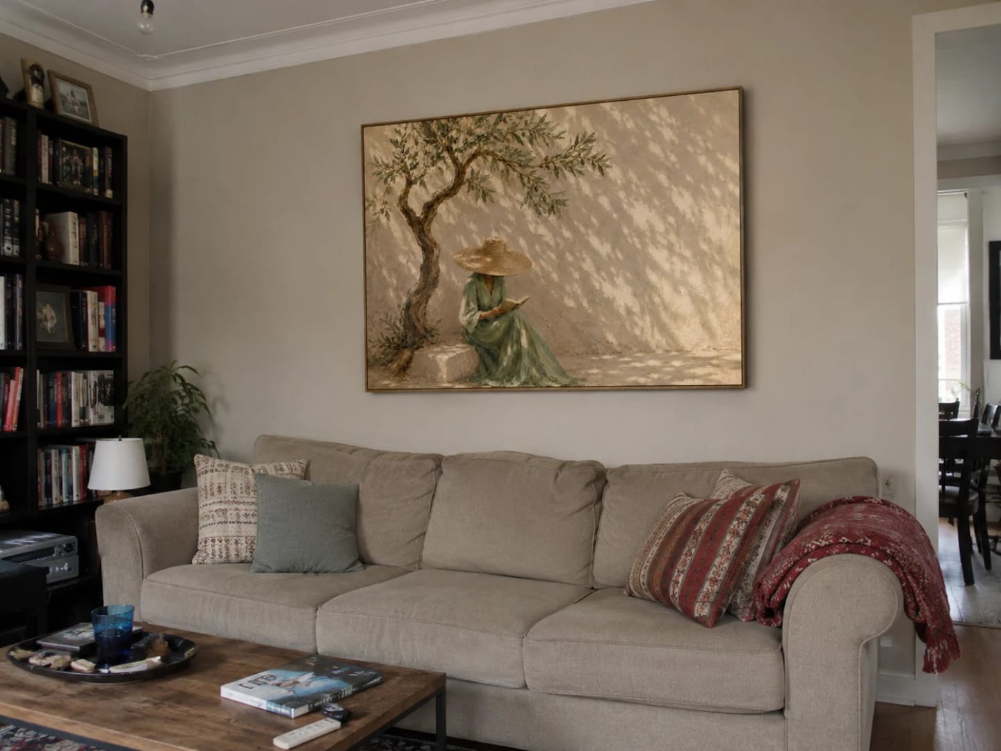 Customer photo review of Expressive Contemporary Art｜Quiet Afternoon with Olive Light