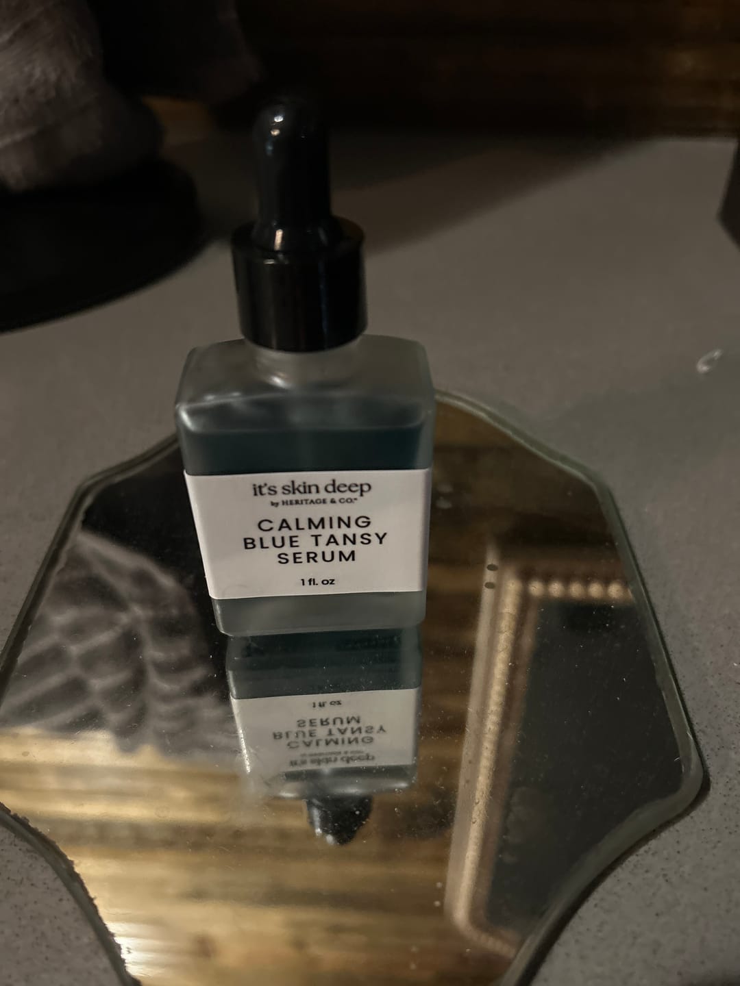 Customer photo review of Calming Blue Tansy + Squalane Face Oil