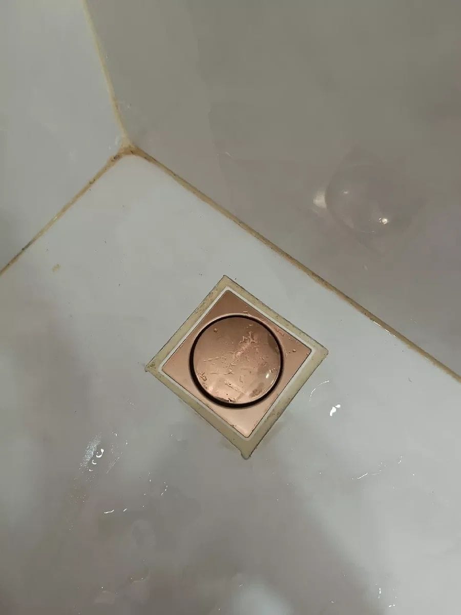 Customer photo review of Ralo De Banheiro Click Inteligente 10x10 cm Inox Rose Gold