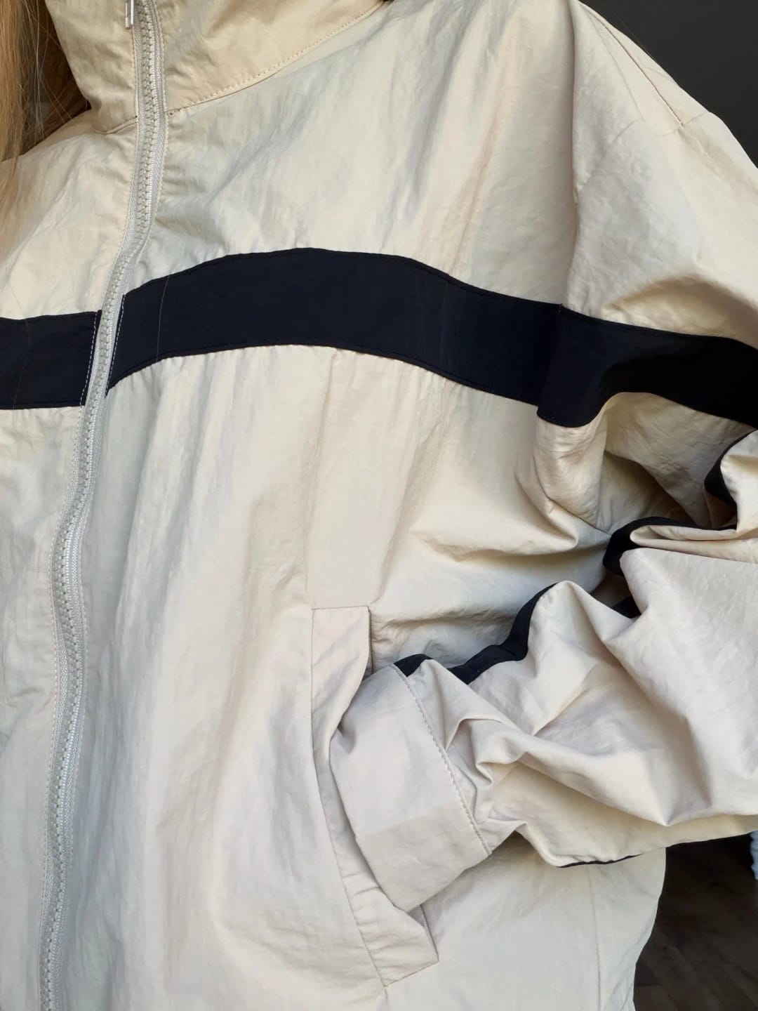 Customer photo review of Amanda Vintage Bomber Jacket