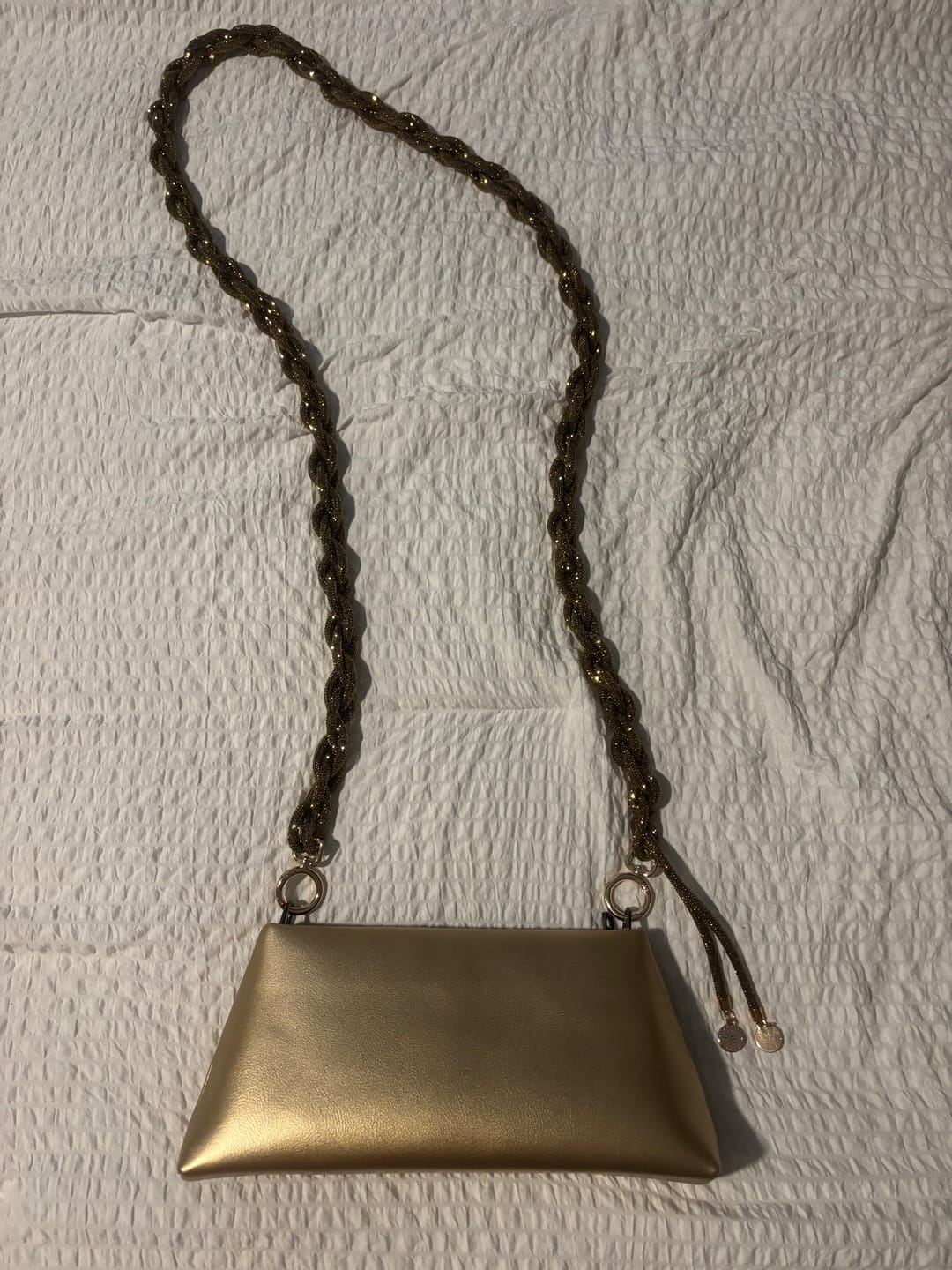 Customer photo review of DUO Bag  - Metallic Gold