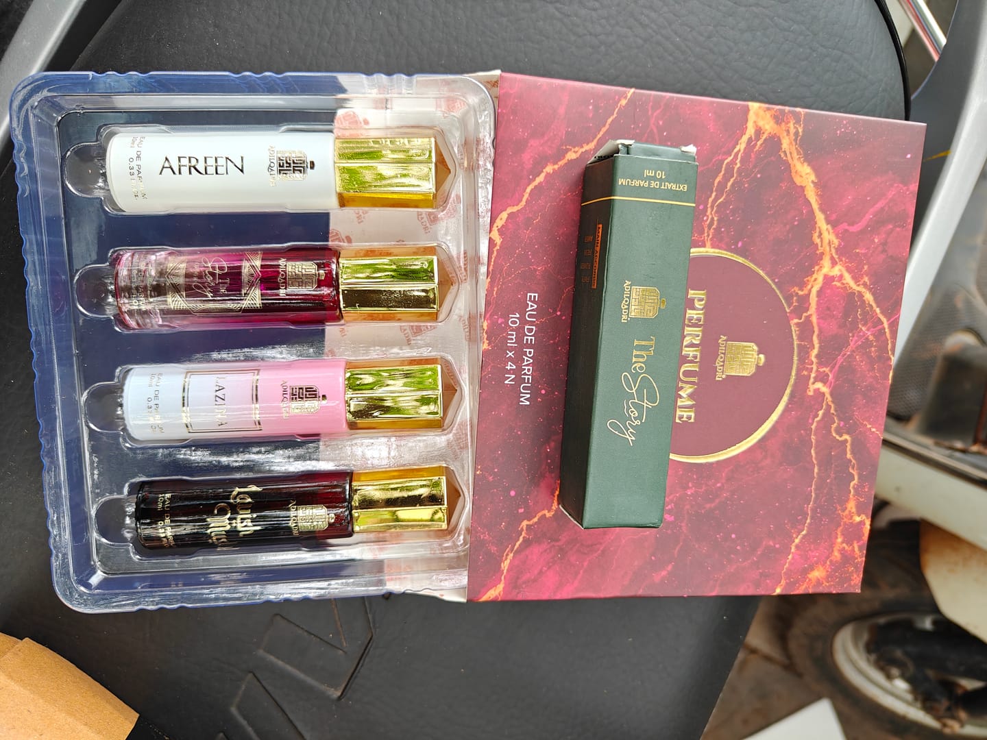 Customer photo review of Perfume Gift Set For Women 4 Pcs Set of Premium Perfume Spray