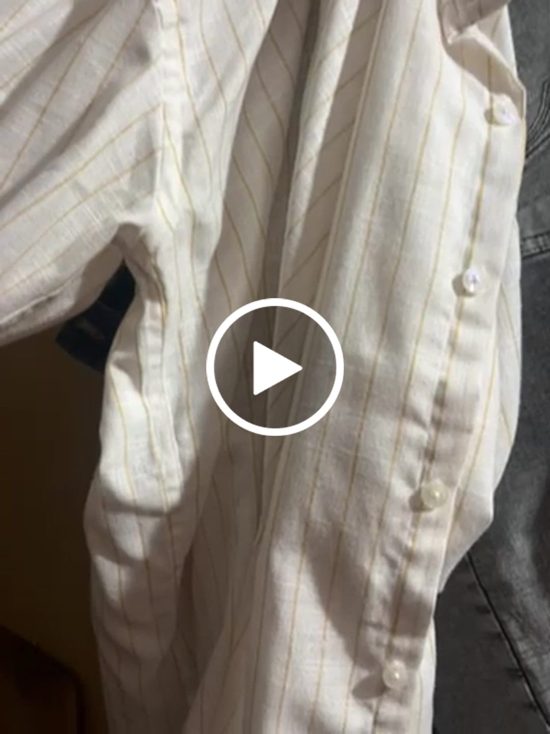 Customer video review of Golden White Stripes -Full-Bamboo Linen