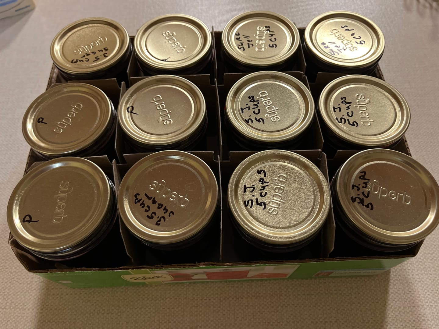 Customer photo review of Bulk Regular Mouth Canning Lids – 156 Pack