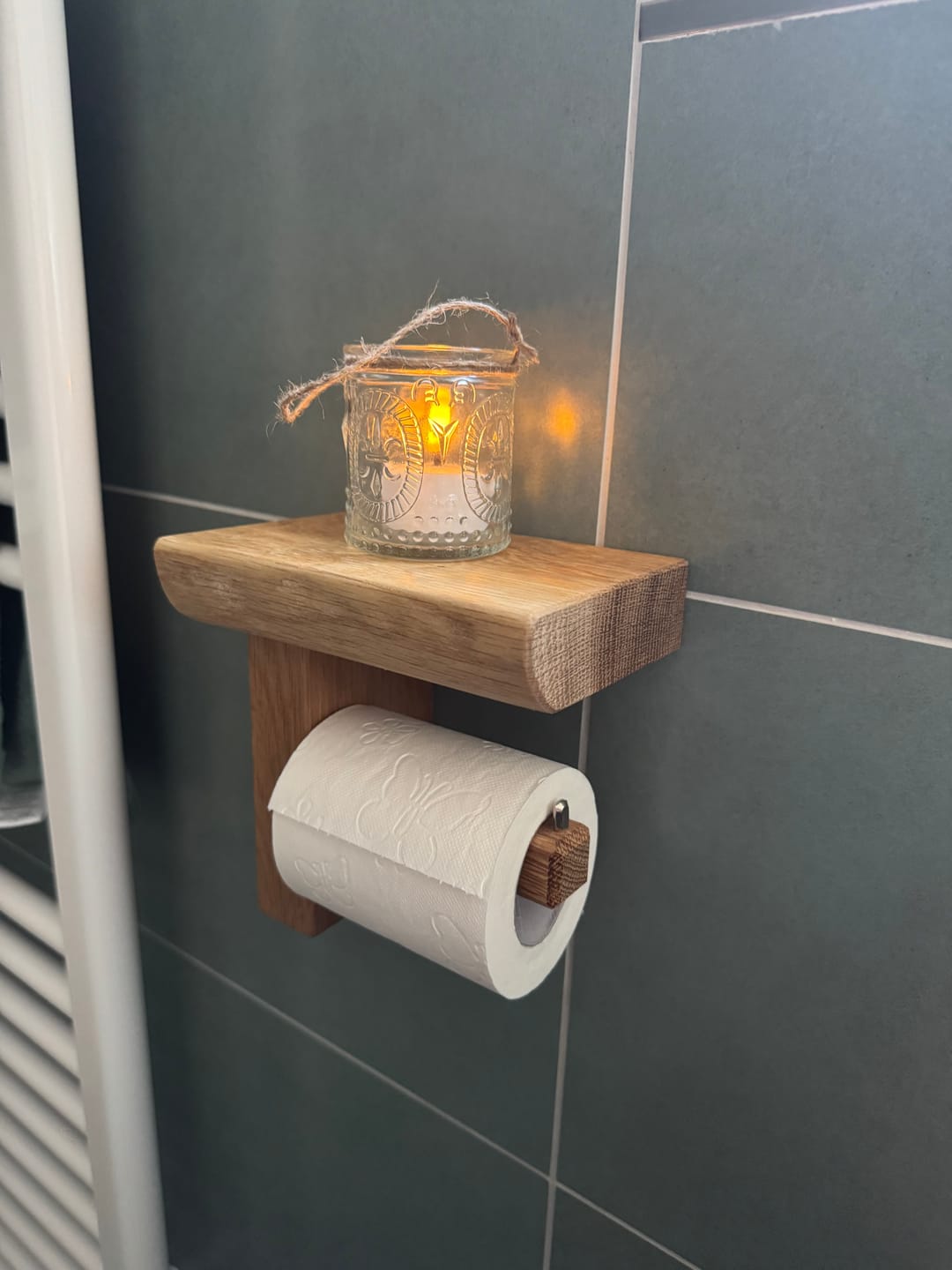 Customer photo review of Toilettenpapierhalter CULTUS aus Holz