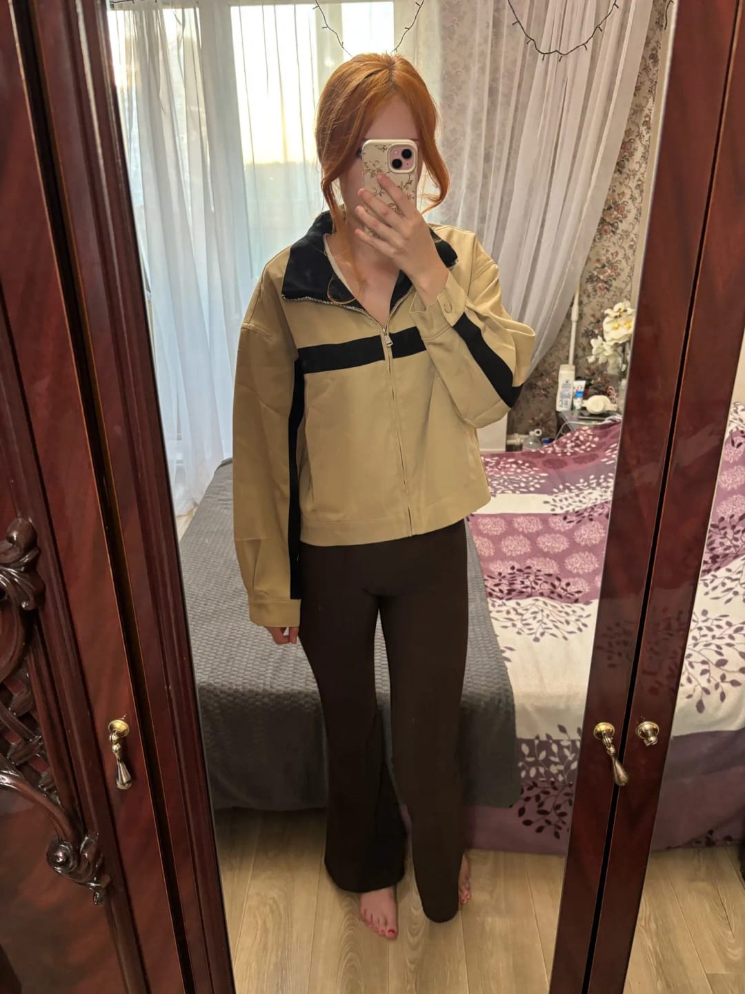 Customer photo review of Amanda Vintage Bomber Jacket