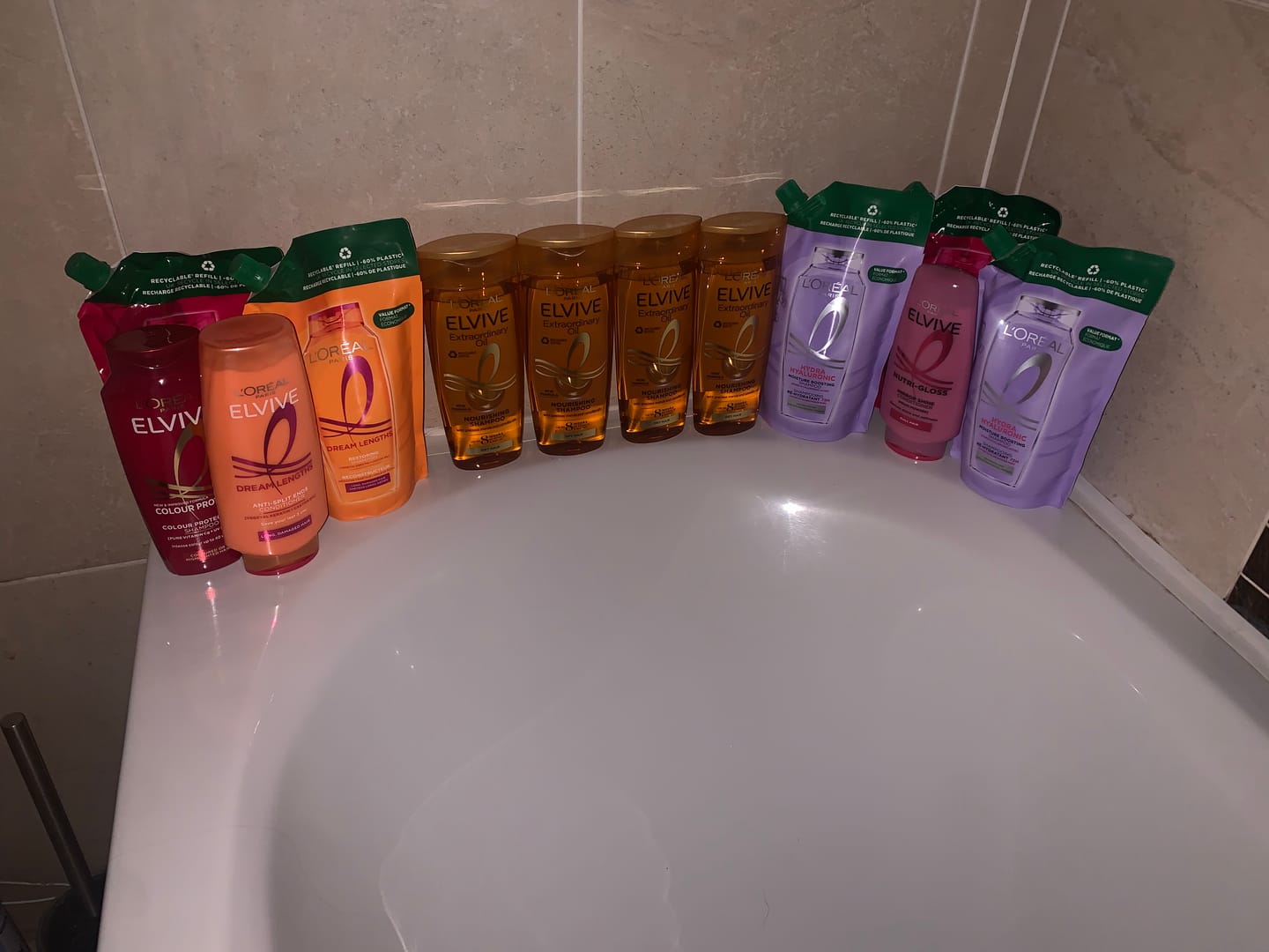 Customer photo review of L'Oréal Elvive Dream Lengths Long Hair Shampoo Refill Pouch