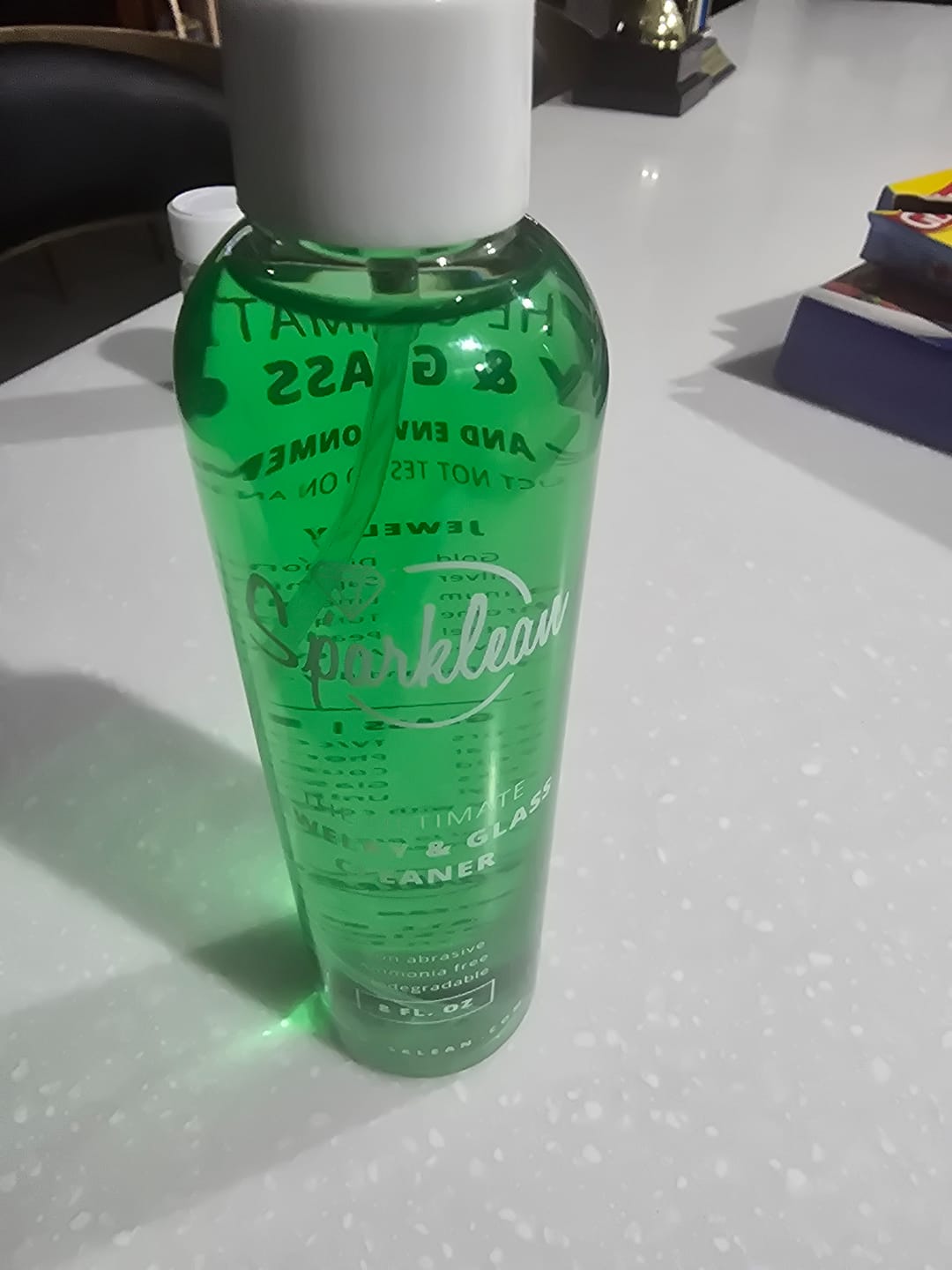Customer photo review of Sparklean® Original Cleaning Spray — Safe for jewelry, coatings & anti-fog