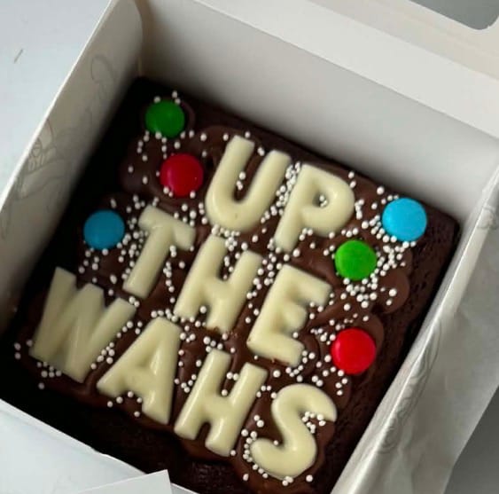 Customer photo review of PERSONALISED BROWNIE (mini)