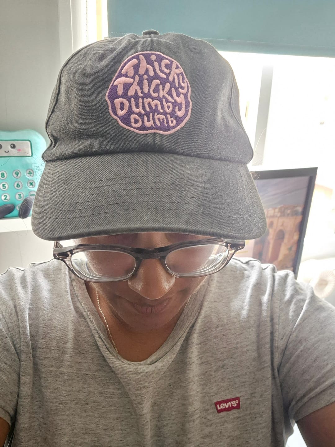 Customer photo review of Thicky Thicky Dumb Dumb, Cody Dahler | Vintage black Cap