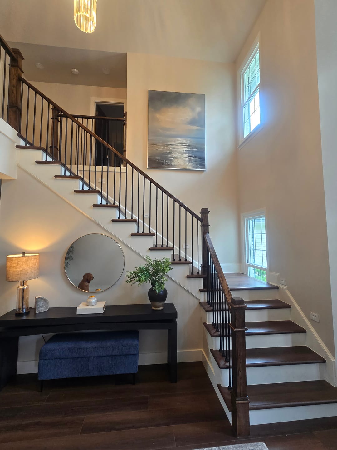 Customer photo review of Ocean And Sky Abstract Wall Art #OS096