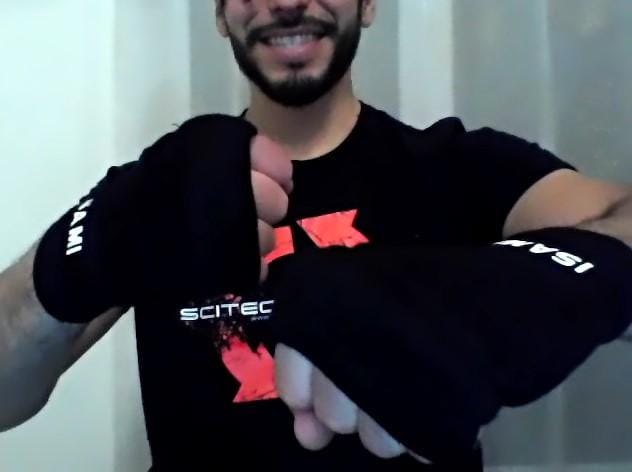 Customer photo review of Inner Glove Hand Wraps