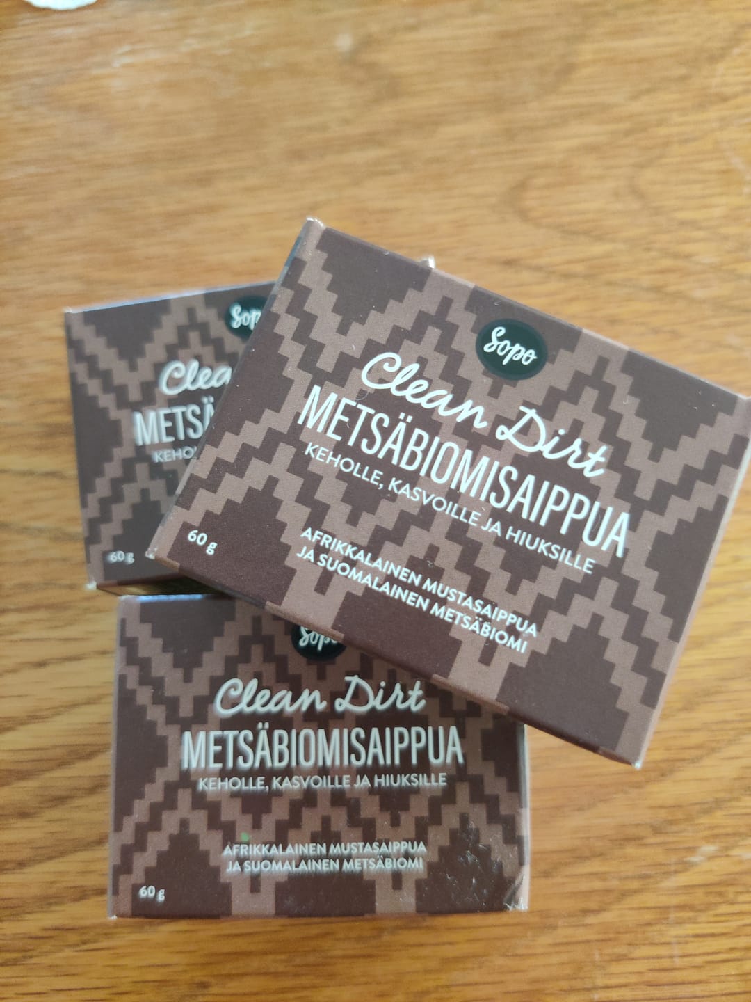 Customer photo review of Metsäbiomi Palasaippua Clean Dirt