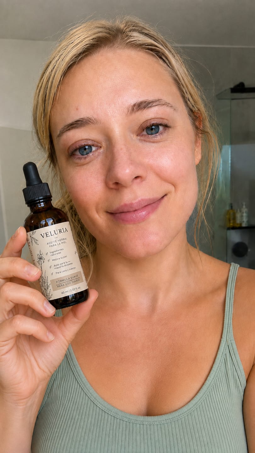 Customer photo review of Olio naturale contro i peli indesiderati del viso