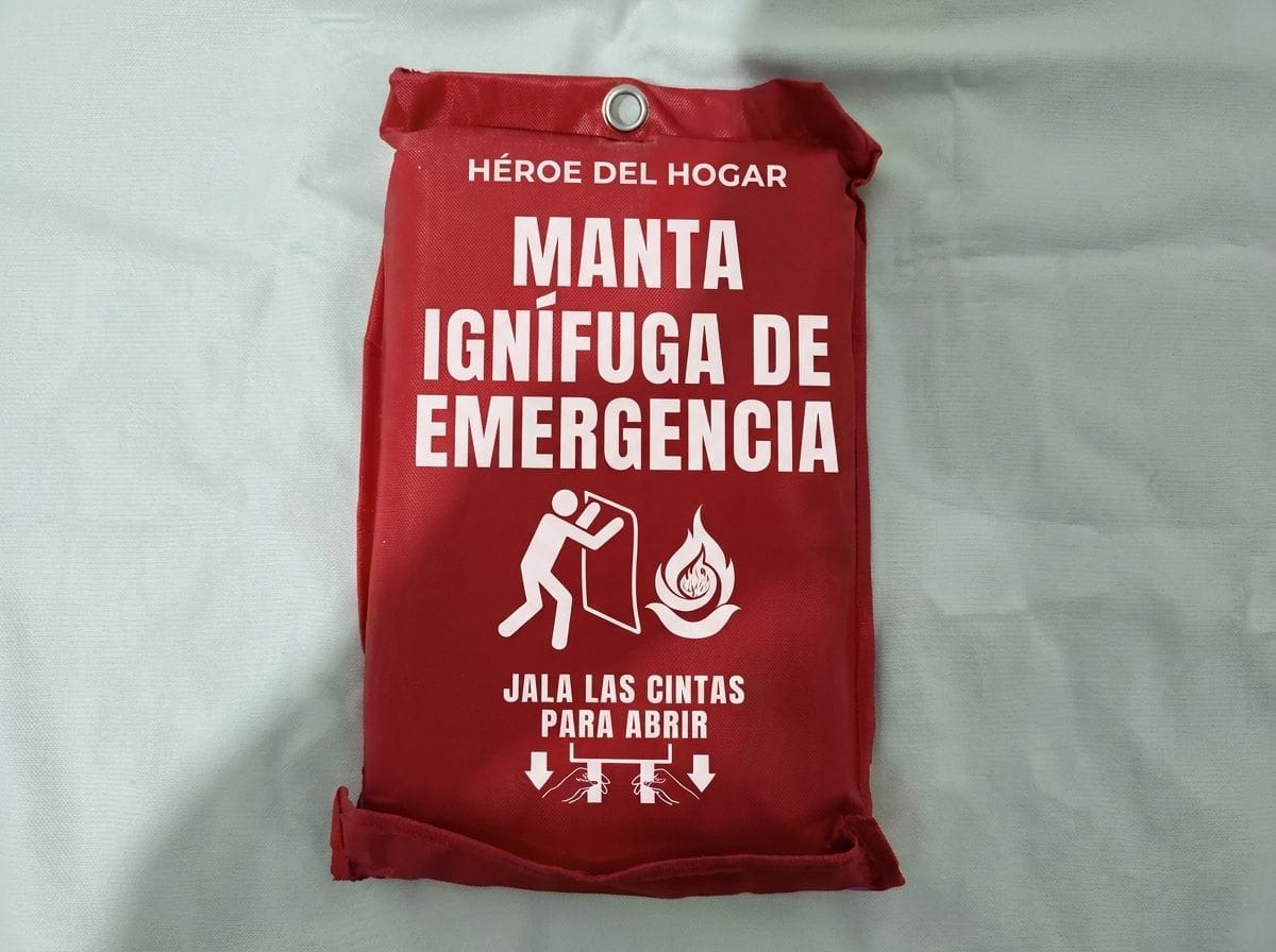 Customer photo review of Manta Ignífuga de Emergencia