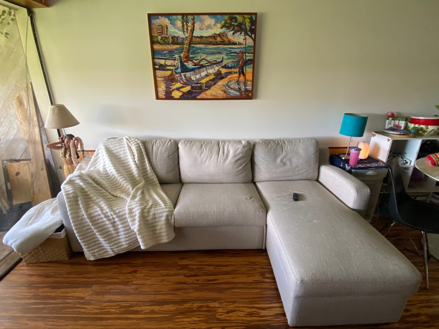 Customer photo review of Helena Sectional with Queen Bed and Storage
