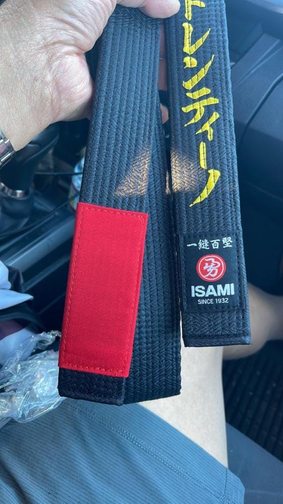 Customer photo review of Isami BJJ Black Belt Premium