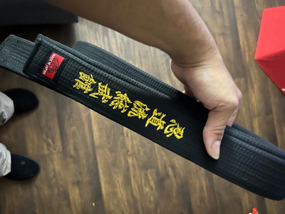 Customer photo review of Isami Karate Black Belt Premium