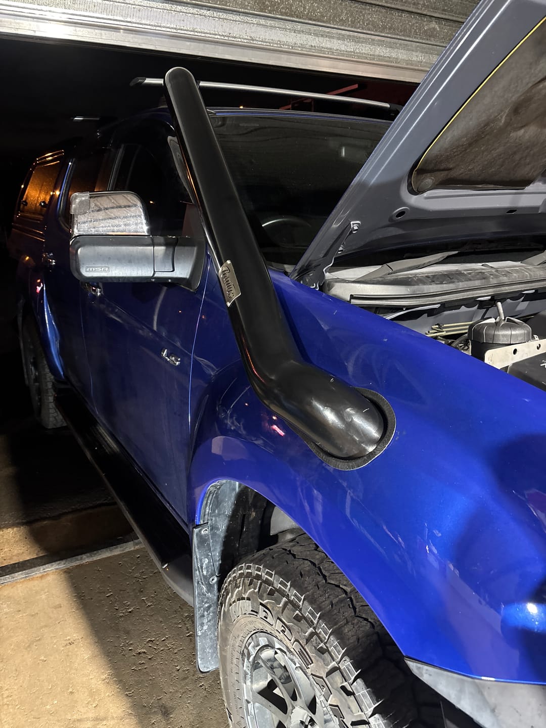 Customer photo review of Stainless Snorkel to Suit Isuzu D-Max 2012-2020