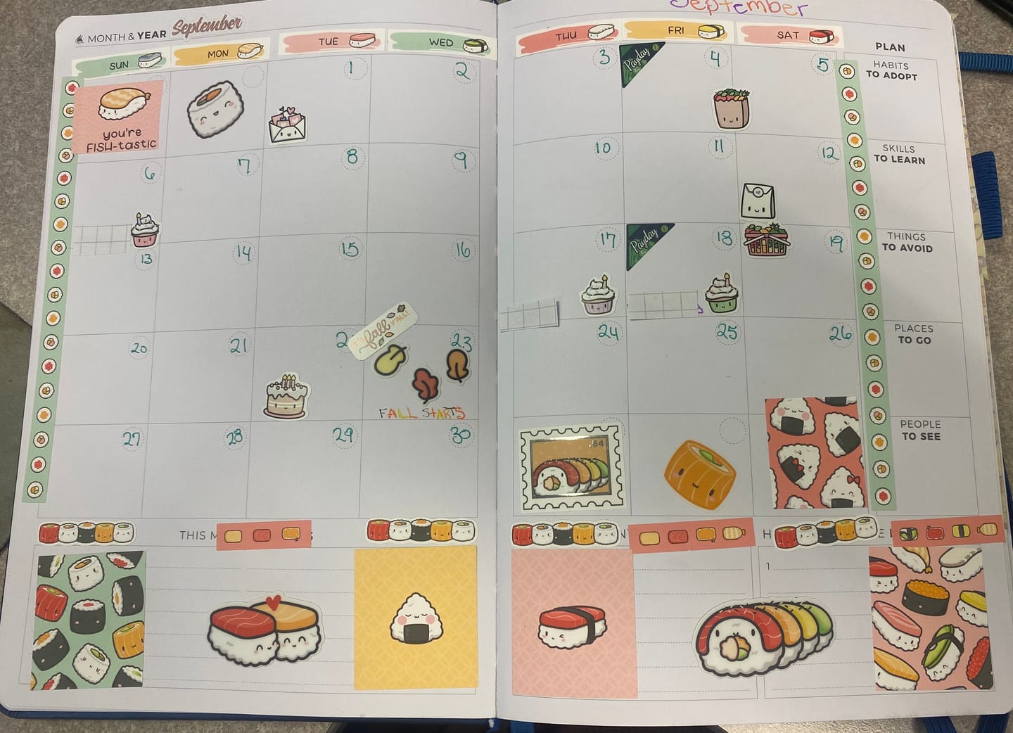 Customer photo review of Sushi Time Planner Kit (Set of 6)