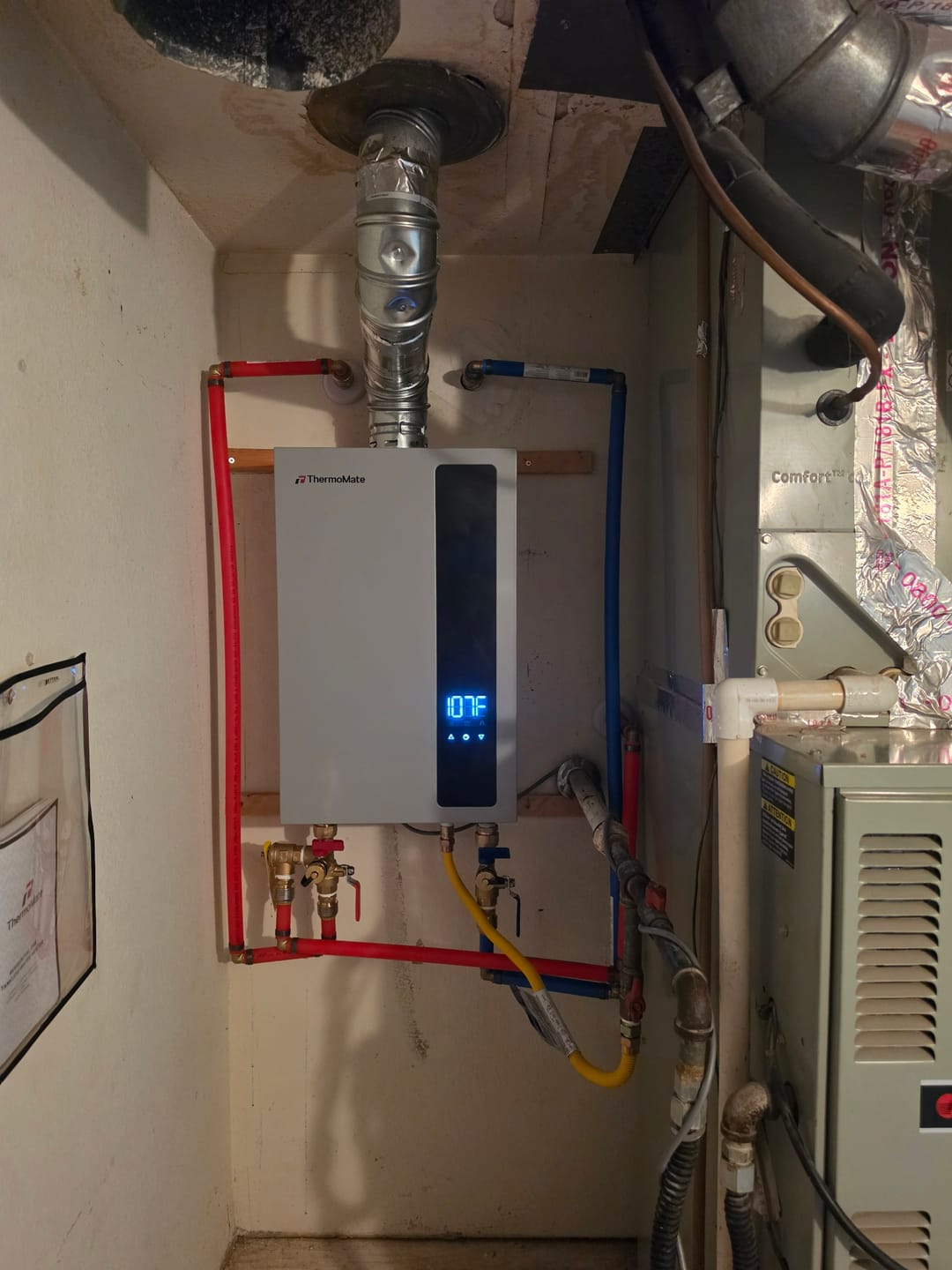 Customer photo review of 4.4 GPM Residential Natural Gas Tankless Water Heater
