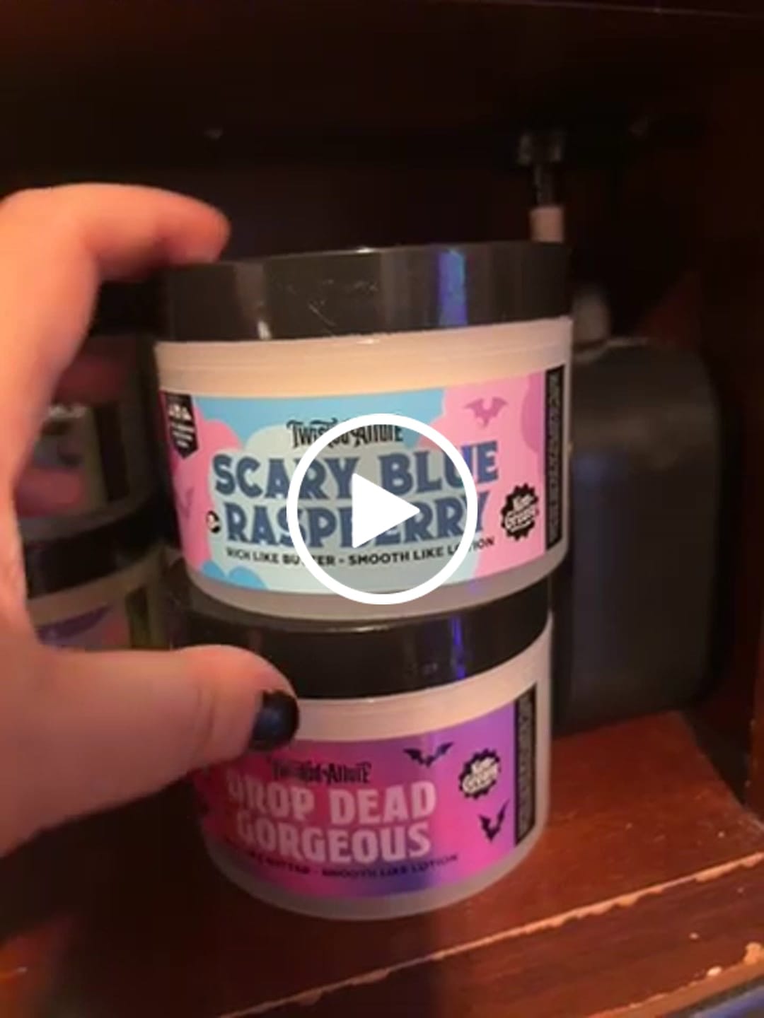 Customer video review of Scary Blue Raspberry Emulsified Body Butter