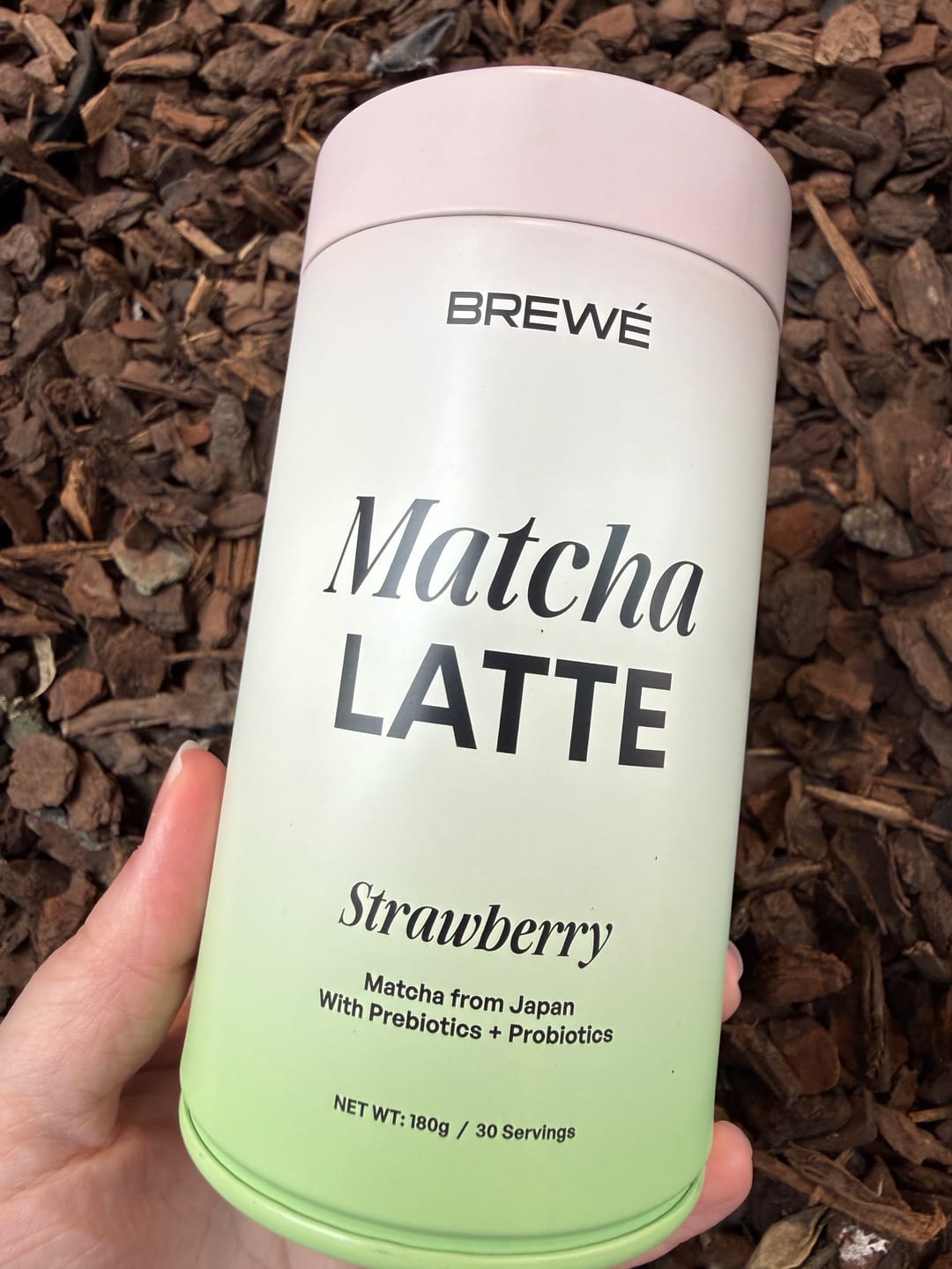 Customer photo review of Strawberry Matcha+ Latte Powder