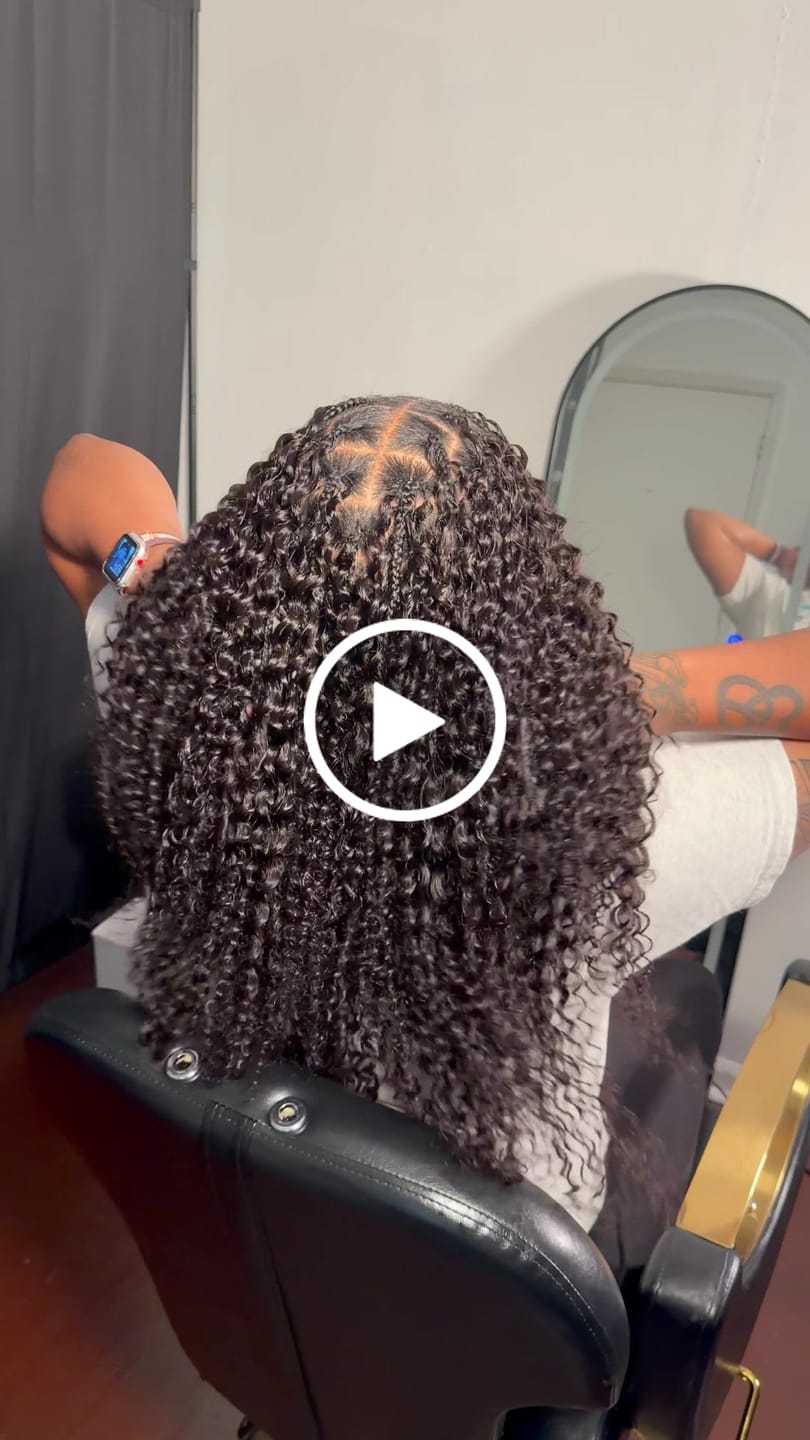 Customer video review of Wholesale - Natural Black Crochet Hair Extensions Human Hair (50 Strands Per Bundle)