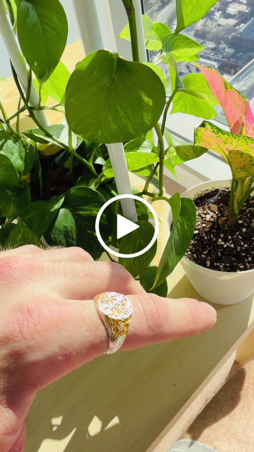 Customer video review of Ruby & Gold Rose Ring - BRIARHEART