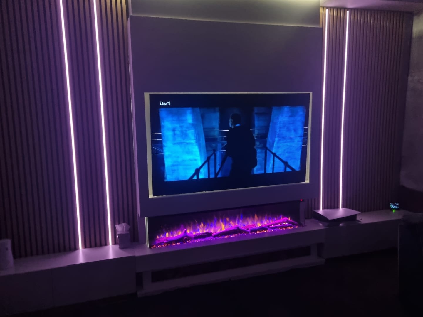 Customer photo review of Premium LED light kit 4 x 240cm LED Light Strips